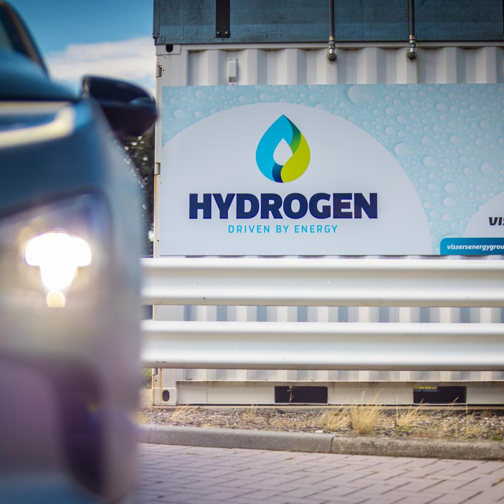 Hyundai Nexo op waterstof van Vissers Energy Group.